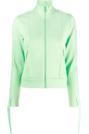 Fendi Sweatshirt med logobånd og lynlås