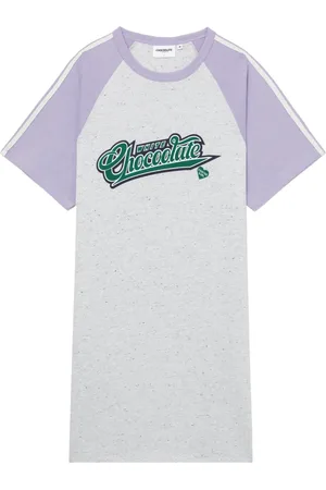 Chocoolate T-shirt-kjole med logotryk