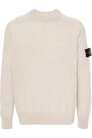 Stone Island Sweater med kompasmærke