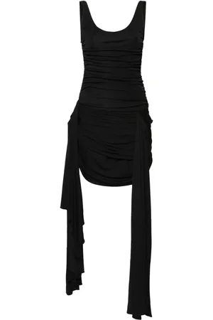 MUGLER Kort draperet kjole