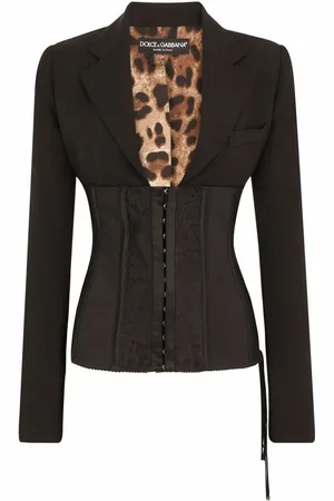 Dolce & Gabbana Bustier-jakke med blondedetalje