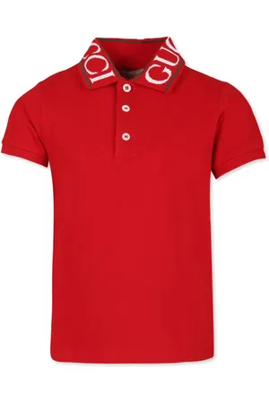 Gucci Intarsiastrikket polo med logo