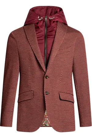 Etro Enkeltradet blazer med aftagelig hætte