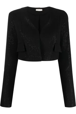 The Mannei Cropped Terras blazer med pailletter