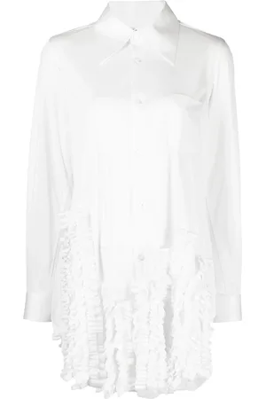 Comme des Garçons Skjorte med flæse applikationer