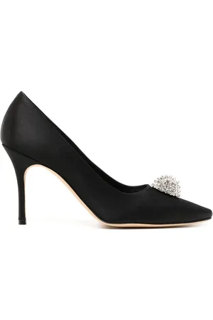 Manolo Blahnik Hangisi 90mm pumps i satin