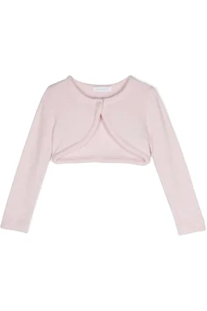 MONNALISA Cropped cardigan med hjertevedhæng