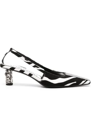 Tom Ford 70mm slingback-pumps med zebratryk
