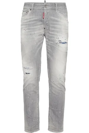 Dsquared2 Jeans i forvasket denim med slitageeffekt