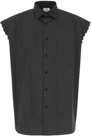 Vetements Ribbet poplin-skjorte