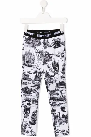 Philipp Plein En PLEIN leggings i strækbar bomuld med lufttryk