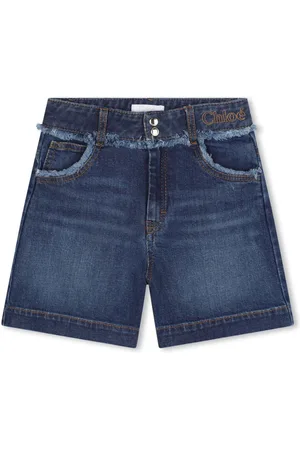 Chloé Denimshorts med broderet logo