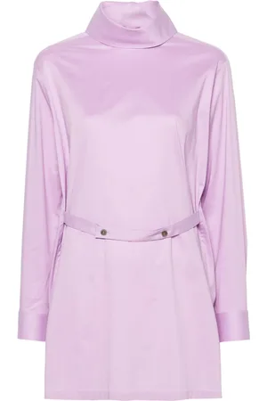 Issey Miyake Lang poplin-skjorte med lukning