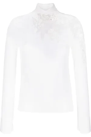 ERMANNO SCERVINO Blonde-udsmykket pullover