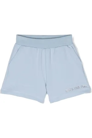 MONNALISA Shorts i jersey tekstur med rhinstenudsmykning