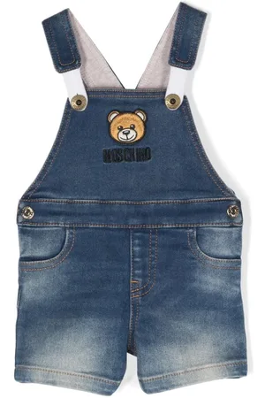Moschino Overalls i denim med bamsemotiv