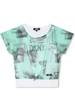 DKNY T-shirt med New York-tryk