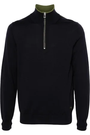 Paul Smith Sweater med halv lynlås