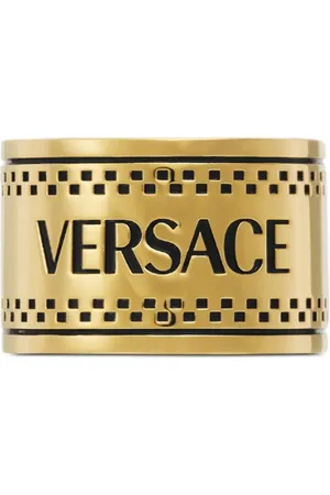 VERSACE Kraftig ring med indgraveret logo
