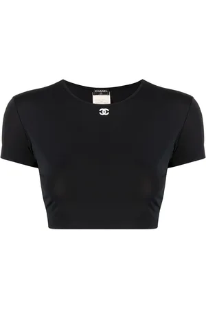 CHANEL 1995 cropped T-shirt