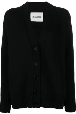 Jil Sander Cardigan med knappelukning og V-hals