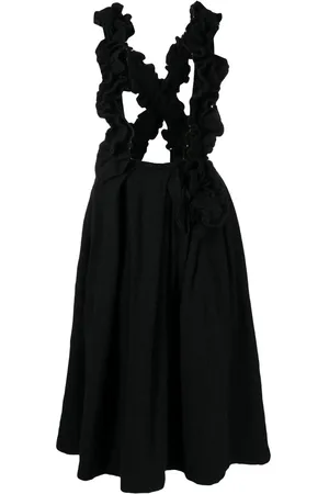 Comme des Garçons Pinafore-kjole med flæser