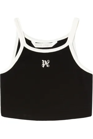 Palm Angels Cropped tanktop med paneler og PA-monogram