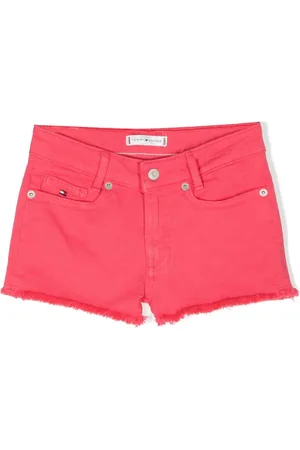 Tommy Hilfiger Denimshorts med frynset kant