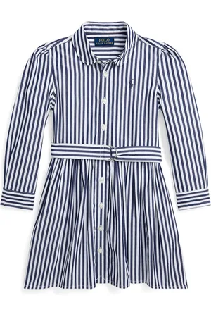 Ralph Lauren Stribet skjortekjole