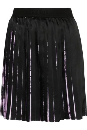 VERSACE Kort plisseret Barocco-nederdel