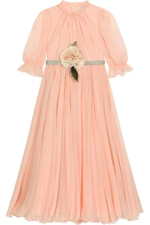 Dolce & Gabbana 3D-blomstret kjole i chiffon