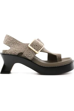 Loewe Ease 90mm sandaler i ruskind