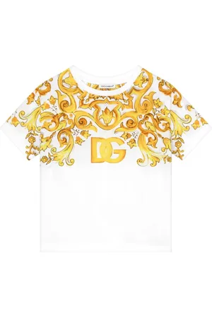 Dolce & Gabbana Majolica-T-shirt i jersey