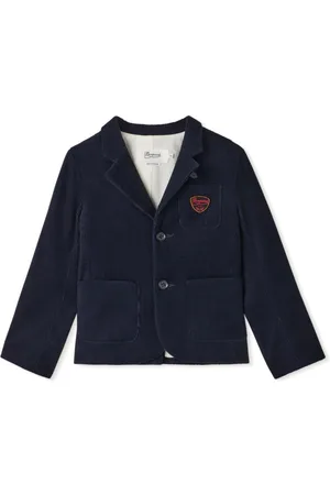 BONPOINT Enkeltradet blazer med logomærke