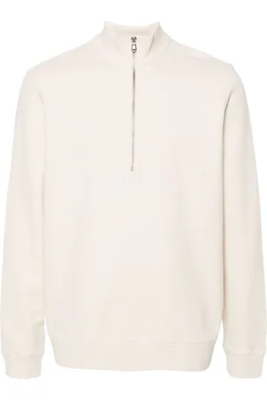 Sunspel Sweatshirt med kort lynlås