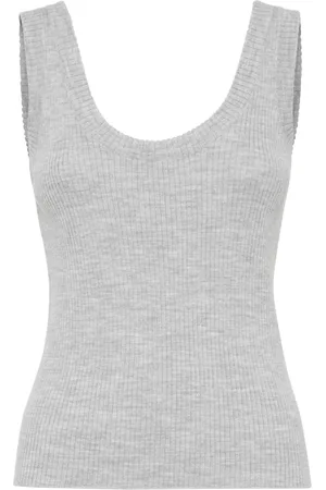 Brunello Cucinelli Ribstrikket vesttop