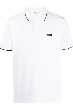 Calvin Klein Kortærmet polo med applikeret logo