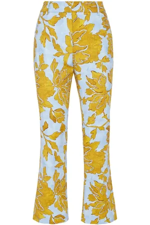 La DoubleJ Cropped 24/7 bukser med blomstret tryk