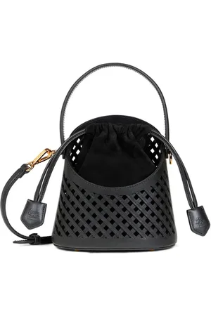 Etro Lille Saturno crossbody-taske med gitterudskæring