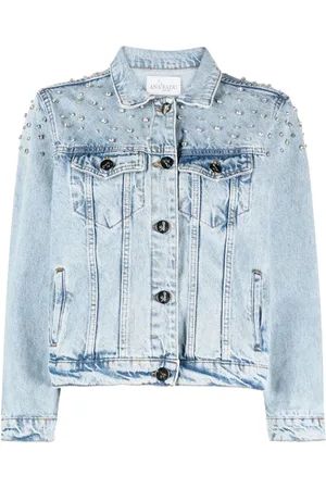 Ana Radu Denimjakke med krystaludsmykninger