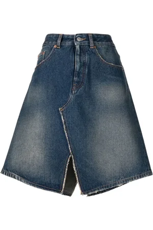 Maison Margiela Nederdel i denim med slitageeffekt