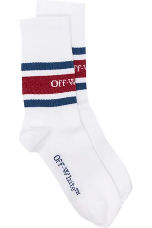OFF-WHITE Strømper med striber og logo