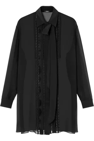 VERSACE Lavallière silkeskjorte