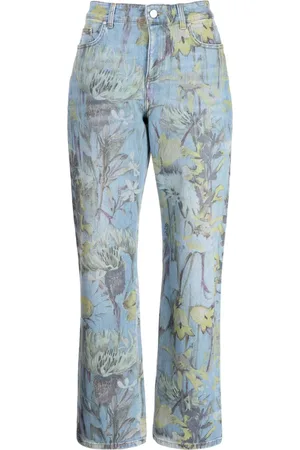 Stella McCartney Rewild Flora denimbukser