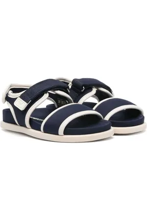 Emporio Armani Sandaler i twill med logotryk
