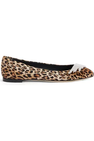 Giuseppe Zanotti Leopardmønstrede Ivery ballerinaer