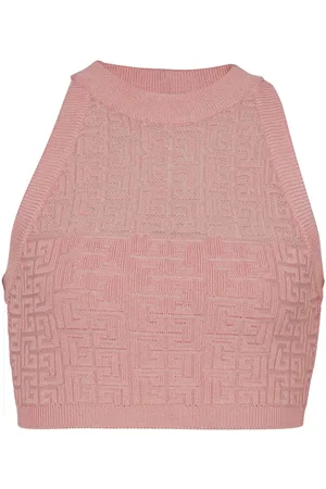 Balmain Strikket top med PB-monogram