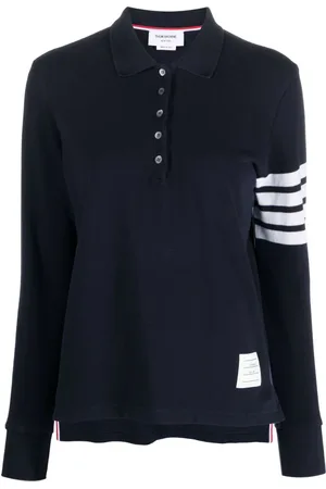 Thom Browne Langærmet 4-Bar polo
