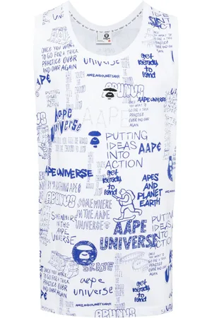 A Bathing Ape Tanktop med skitsetryk