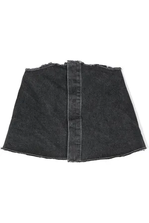 DOUUOD KIDS Denimtop med rå kant